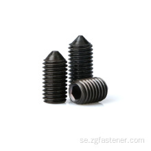 Black Oxide Socket Set Screws With Cone Point